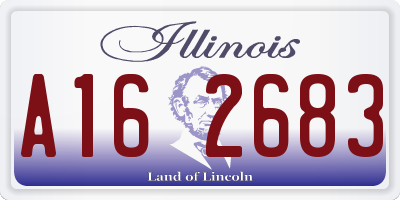 IL license plate A162683