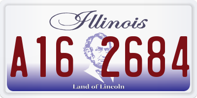 IL license plate A162684
