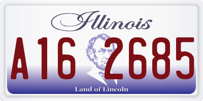 IL license plate A162685