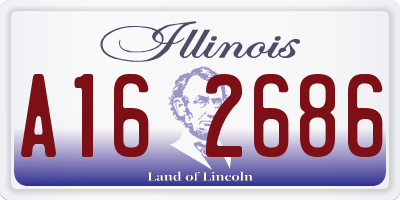 IL license plate A162686
