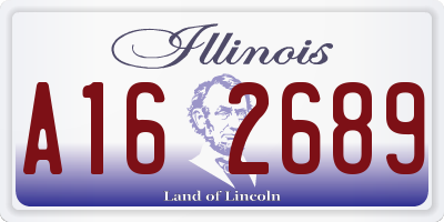 IL license plate A162689
