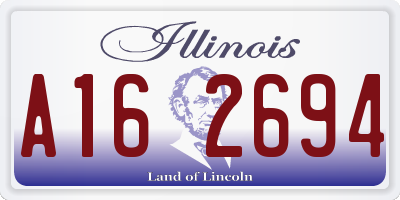 IL license plate A162694