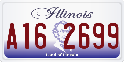 IL license plate A162699