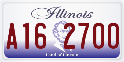IL license plate A162700