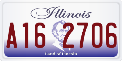 IL license plate A162706