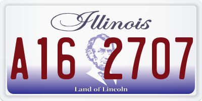 IL license plate A162707