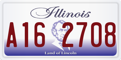 IL license plate A162708