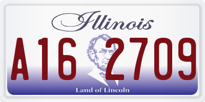 IL license plate A162709