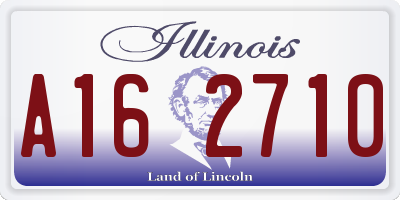 IL license plate A162710