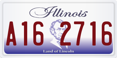 IL license plate A162716