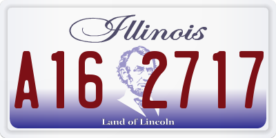 IL license plate A162717