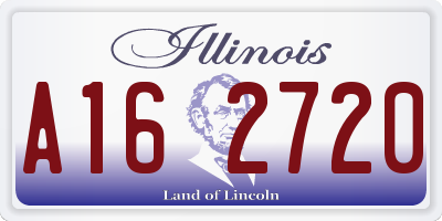 IL license plate A162720