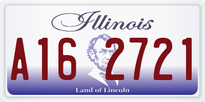 IL license plate A162721