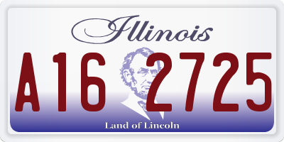 IL license plate A162725