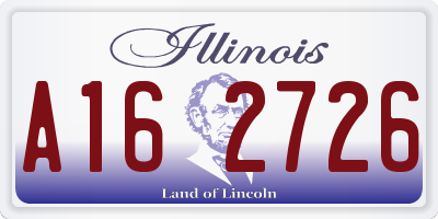 IL license plate A162726