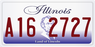 IL license plate A162727