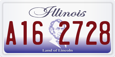 IL license plate A162728