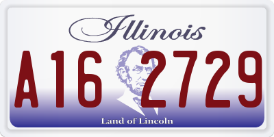 IL license plate A162729
