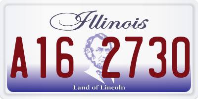 IL license plate A162730