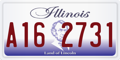 IL license plate A162731