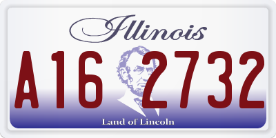 IL license plate A162732