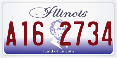 IL license plate A162734