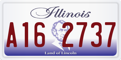 IL license plate A162737