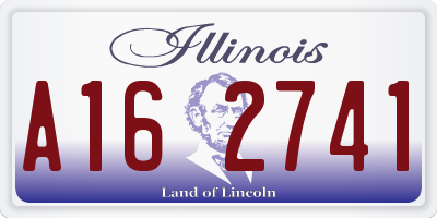 IL license plate A162741