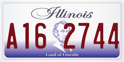 IL license plate A162744