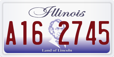 IL license plate A162745