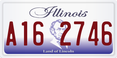 IL license plate A162746