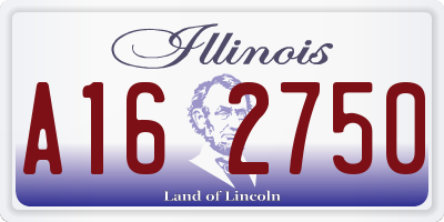 IL license plate A162750