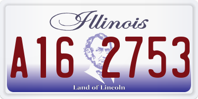 IL license plate A162753