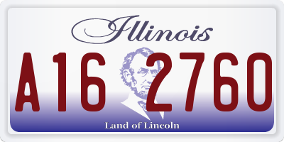 IL license plate A162760