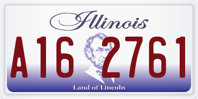 IL license plate A162761