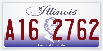 IL license plate A162762