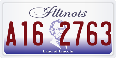 IL license plate A162763