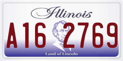 IL license plate A162769