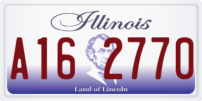 IL license plate A162770