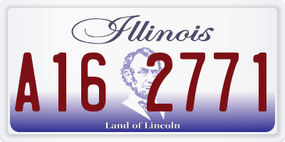 IL license plate A162771