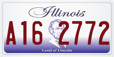 IL license plate A162772