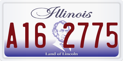 IL license plate A162775