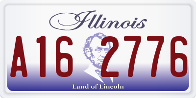 IL license plate A162776