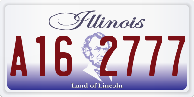 IL license plate A162777