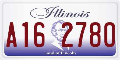 IL license plate A162780