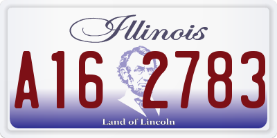 IL license plate A162783