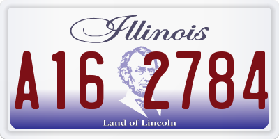 IL license plate A162784