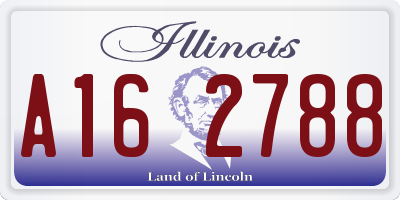 IL license plate A162788