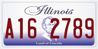 IL license plate A162789