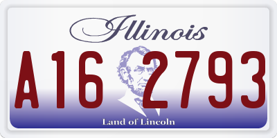 IL license plate A162793